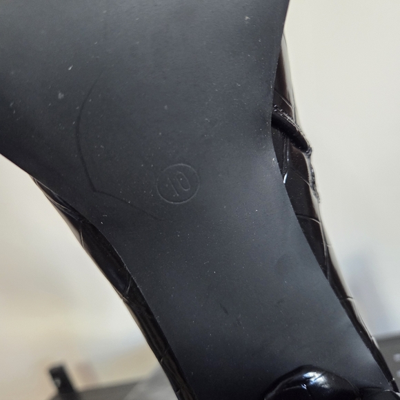 Lulu's Black Crocodile Breesa Boots, Excellent Condition, Size 10 - Picture 6 of 11